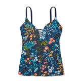 Kona Sol Women's Strappy Front Tankini Swim Top