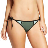 Xhilaration Womens Crochet String Bikini Swim Bottom Green XS