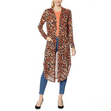 G by Giuliana Women's Petite Printed Slub Hacci Knit Duster Cardigan