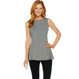 NWT AnyBody Womens Cozy Knit Swing Peplum Sleeveless Top. A289830 M