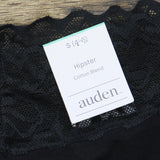Auden Women's Cotton Hipster Underwear with Lace Waistband