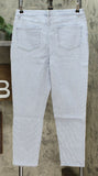 NWT Lemon Way Womens Railroad Striped Skinny Jeans. 640534 12