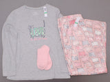 HUE Women's 2 Piece Whimsical Print Pajama Set With Socks
