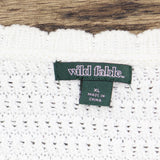 Wild Fable Scoop Neck Sweater Knit Tank Top 83911824 Almond Hibiscus Ivory XL