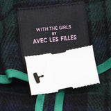 NWT With The Girls By Avec Les Filles Double Face Star-Print Raglan Coat. 712046