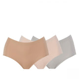 Rhonda Shear Women's 3 Pack Invisible Body Brief Panties