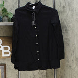 MarlaWynne Women's Textured Butterfly Button Down Shirt