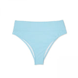 Shade & Shore Women's Ribbed High Waist High Leg Extra Cheeky Bikini Bottom
