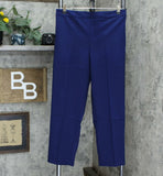 Susan Graver Chelsea Stretch Comfort Waist Side Zip Crop Pants