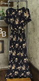 Xhilaration Floral Print Short Sleeve V-Neck Button-Front Belted Jumpsuit