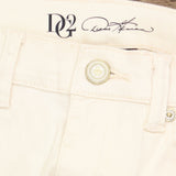 DG2 by Diane Gilman Petite Virtual Stretch Destructed Skinny Jeans Cream 10P