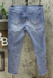 DG2 by Diane Gilman Women's Embroidered Pull-On Exposed Buttons Jeans