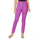 DG2 by Diane Gilman Virtual Stretch Skinny Jeans Purple 14 Petite
