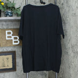 Modern Soul Plus Size Twist Front Slub Knit Tunic Top Black 3X