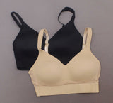 Rhonda Shear 2 Pack Mesh Back Detail Molded Cup Bras Nude/ Black Medium