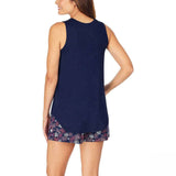 Jane and Bleecker Women's 3 Pack Lounge Tank Tops Plum / Oatmeal / Blue Medium