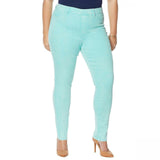 DG2 by Diane Gilman Women's Plus Size Sorbet Denim Pull On Skinny Jeans