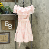 Lisa Marie Fernandez for TRGT Floral Off the Shoulder Dress