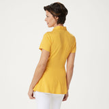 Isaac Mizrahi Live! Women's Polka Dot Button Front Knit Peplum Top