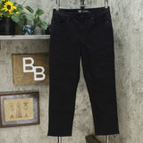 DG2 by Diane Gilman Women's Classic Stretch Straight Ankle Jeans Black 12