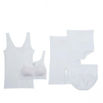 Yummie Women's 5-piece Seamless Wardrobe Essentials White L/XL