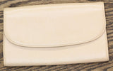 Private Label Leather Clutch with drop-in chain strap Beige Almond One Size