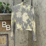 Love, Fire Women's Junior Fit Plush Tie Dye Turtleneck Top