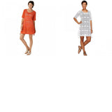 Denim & Co. Women's Knit Elbow Sleeve Open Work Beach Cover-Up