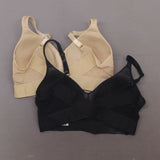 Rhonda Shear 2 Pack Molded Cup Bras With Mesh Back Detail Nude/ Black Large