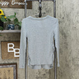 Isabel Maternity by Ingrid & Isabel Women's Long Sleeve V-Neck Henley Top