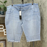 DG2 by Diane Gilman Women's Plus Size Classic Stretch Pull On Bermuda Shorts