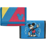 Junk Food SET OF 2 Mickey Mouse Tri-Fold Wallets Blue