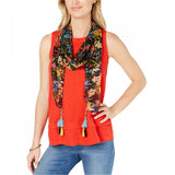 INC International Concepts Women's Rainforest Botanical Crescent Scarf