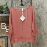 MarlaWynne WynneLayers Women's Plus Size Seamed Poncho Blouse