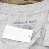 Weekend Soul Women's Butterfly Moon Pajama Sleep Shirt J001598JR9043 Gray XL