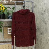 Jessica Simpson Women's Nava Cowl Neck Bumpy Knit Sweater