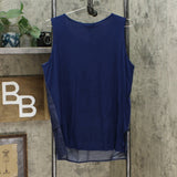 DG2 by Diane Gilman Women's SoftCell Chambray Easy Tank Top