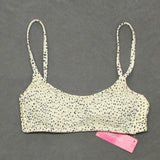 Xhilaration Women's Dot Smocked Bralette Bikini Top