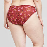 Auden Women's Modal Bikini Panties with Mesh Waistband