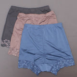 Rhonda Shear Women's 3 Pack Smooth Pin Up Panties with Lace Trim