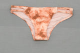Xhilaration Women's Tie Dye Extra Cheeky Bikini Bottom Pink XS