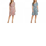 New Matty M Women's Faux Wrap Short Sleeve Knit Dress. 1369412-NEW X-Large