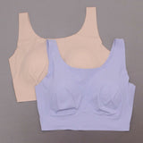 Rhonda Shear 2 Pack Invisible Body Bras with Removable Pads Nude / Blue 3X