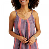 Style & Co. Women's Striped Midi Swing Sundress