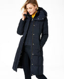 Cole Haan Women's Box Quilt Down Puffer Coat Navy XS