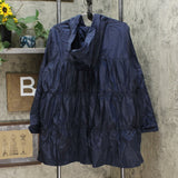 DG2 by Diane Gilman Women's Plus Size Water Resistant Tiered Raincoat