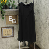 DG2 by Diane Gilman Women's Layered Drama Dress Black Small