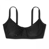 Xhilaration Women's Plus Size Shirred Underwire Bikini Top
