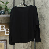 DG2 by Diane Gilman Women's Sequin Velour Yoke Dolman Sleeve Top