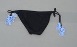 Mossimo Women's Tie Side Bikini Swim Bottom Blue Medium